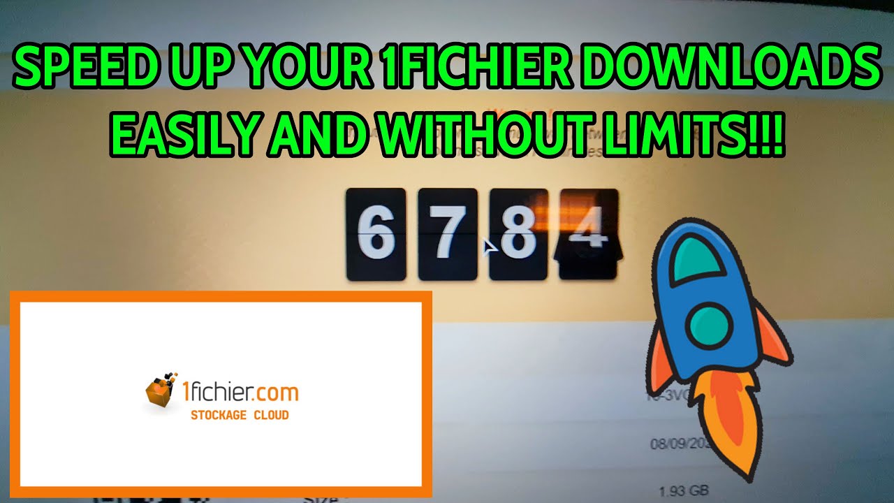 SPEED UP YOUR 1FICHIER DOWNLOADSEASILY AND WITHOUT LIMITS!!!