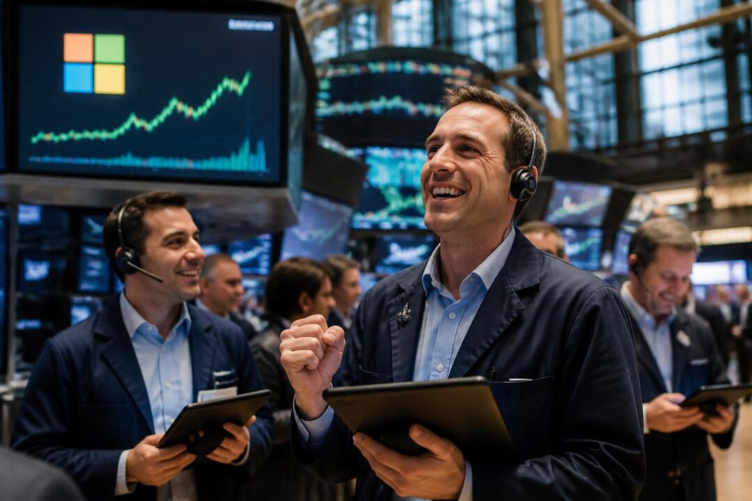 wall street devrait ouvrir en hausse, soutenue par des résultats microsoft rassurants, malgré un optimisme partiel.