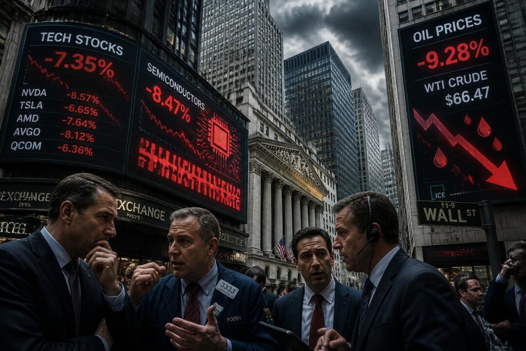 découvrez les dernières tensions sur le secteur technologique à wall street et l'impact de la chute des prix du pétrole sur les marchés financiers.