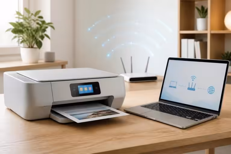 découvrez comment connecter facilement votre imprimante hp deskjet 2722e au wifi grâce à notre guide étape par étape pour une installation rapide et sans stress.