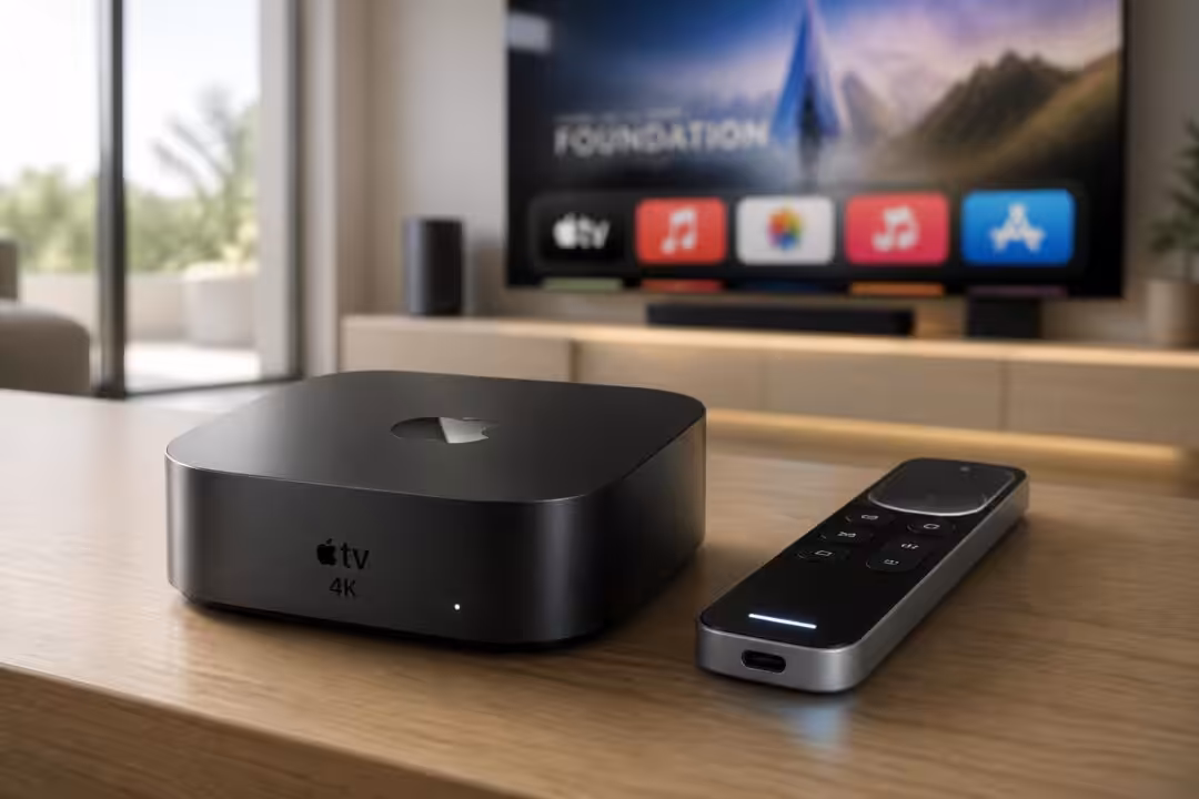 découvrez l'apple tv 4k 2026, le boîtier connecté dernière génération offrant une qualité d'image exceptionnelle, des performances optimisées et un accès simplifié à vos contenus favoris.