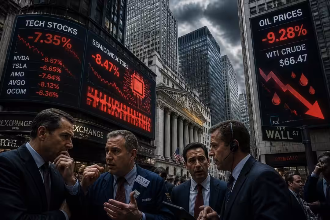 découvrez les dernières tensions sur le secteur technologique à wall street et l'impact de la chute des prix du pétrole sur les marchés financiers.